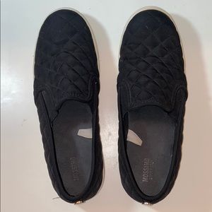 Mossimo Quilted Slip On Sneakers Black Size 8